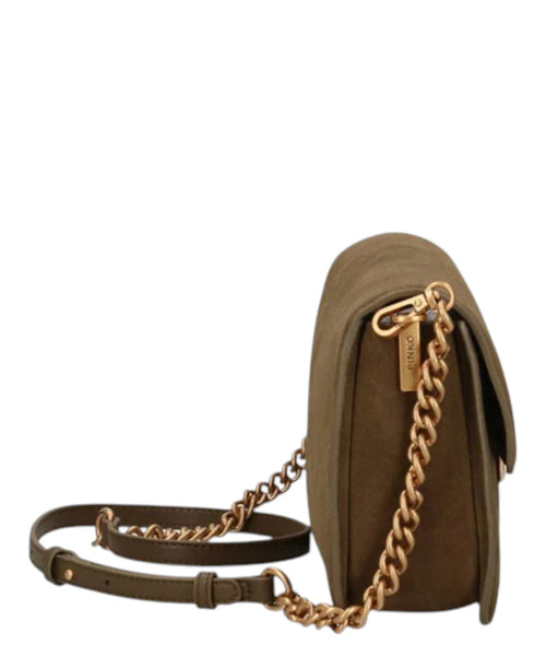 Sac Pinko Love One Slouchy S en daim porté épaule