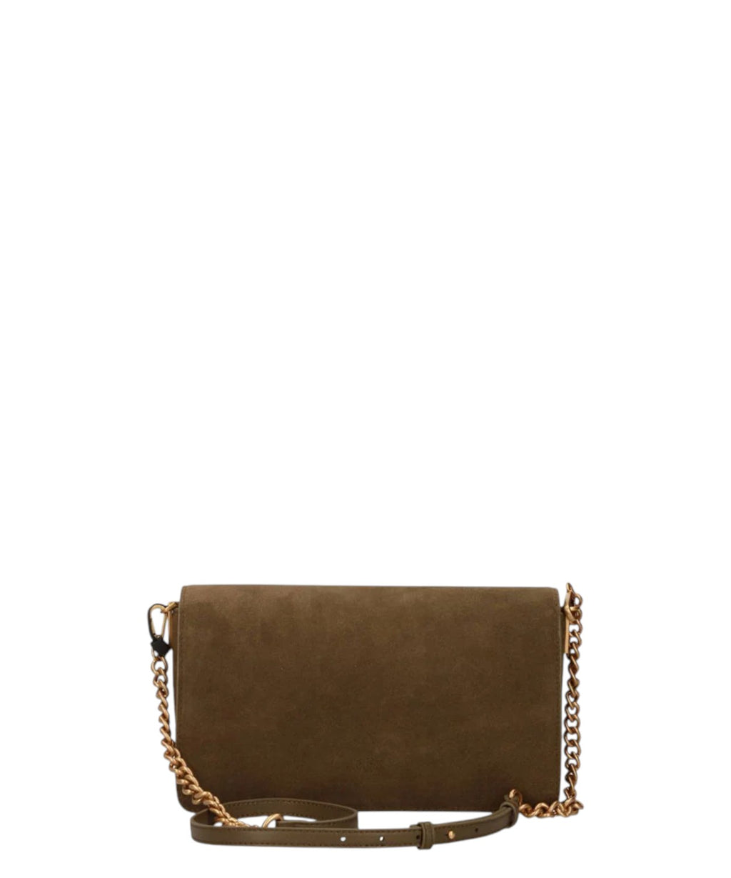 Mini sac Love One Slouchy Pinko en daim S