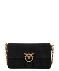 Sac Pinko Love One Slouchy S en daim porté épaule