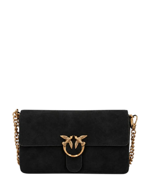 Sac Pinko Love One Slouchy S en daim porté épaule