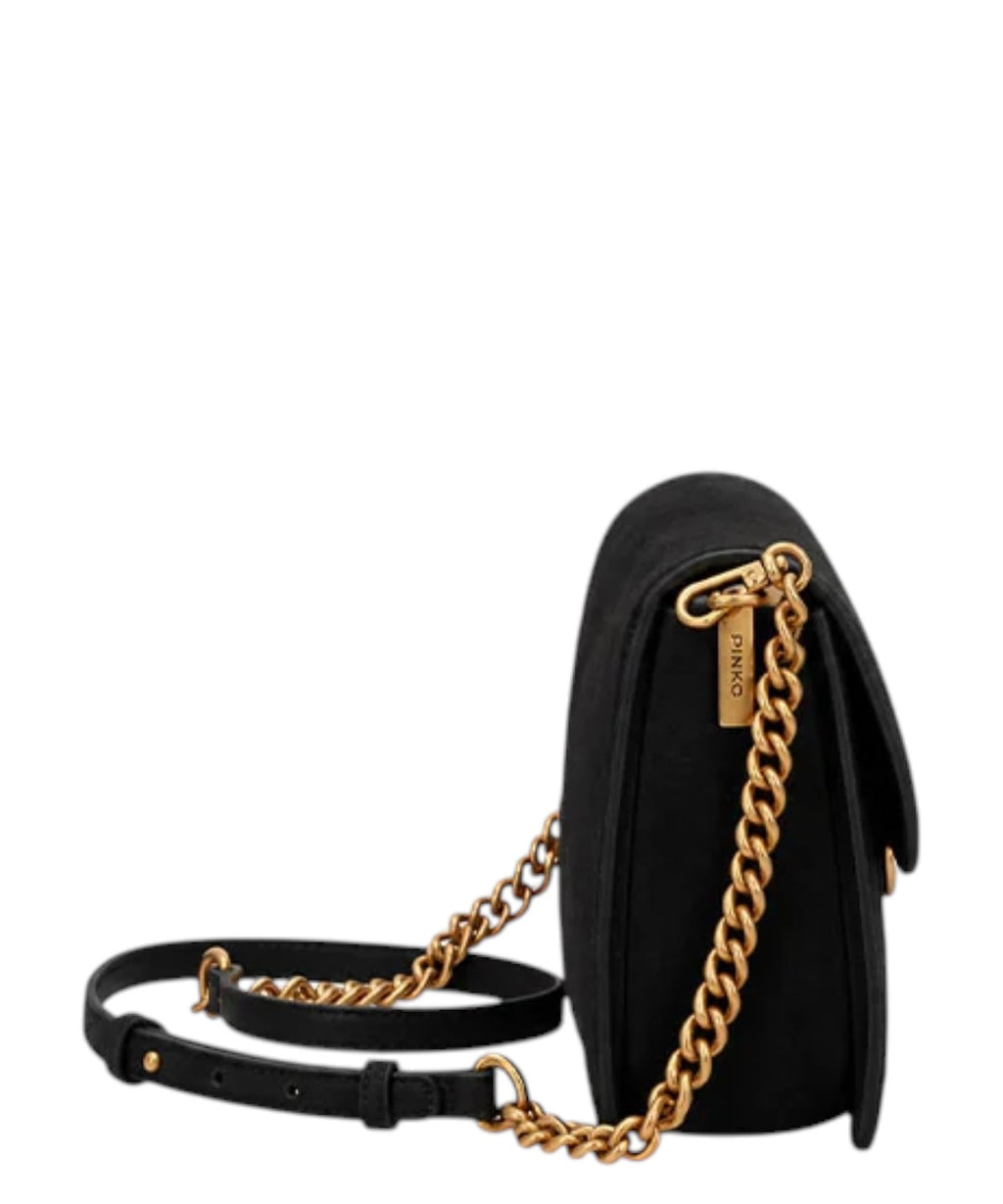 Sac Pinko Love One Slouchy S en daim porté épaule
