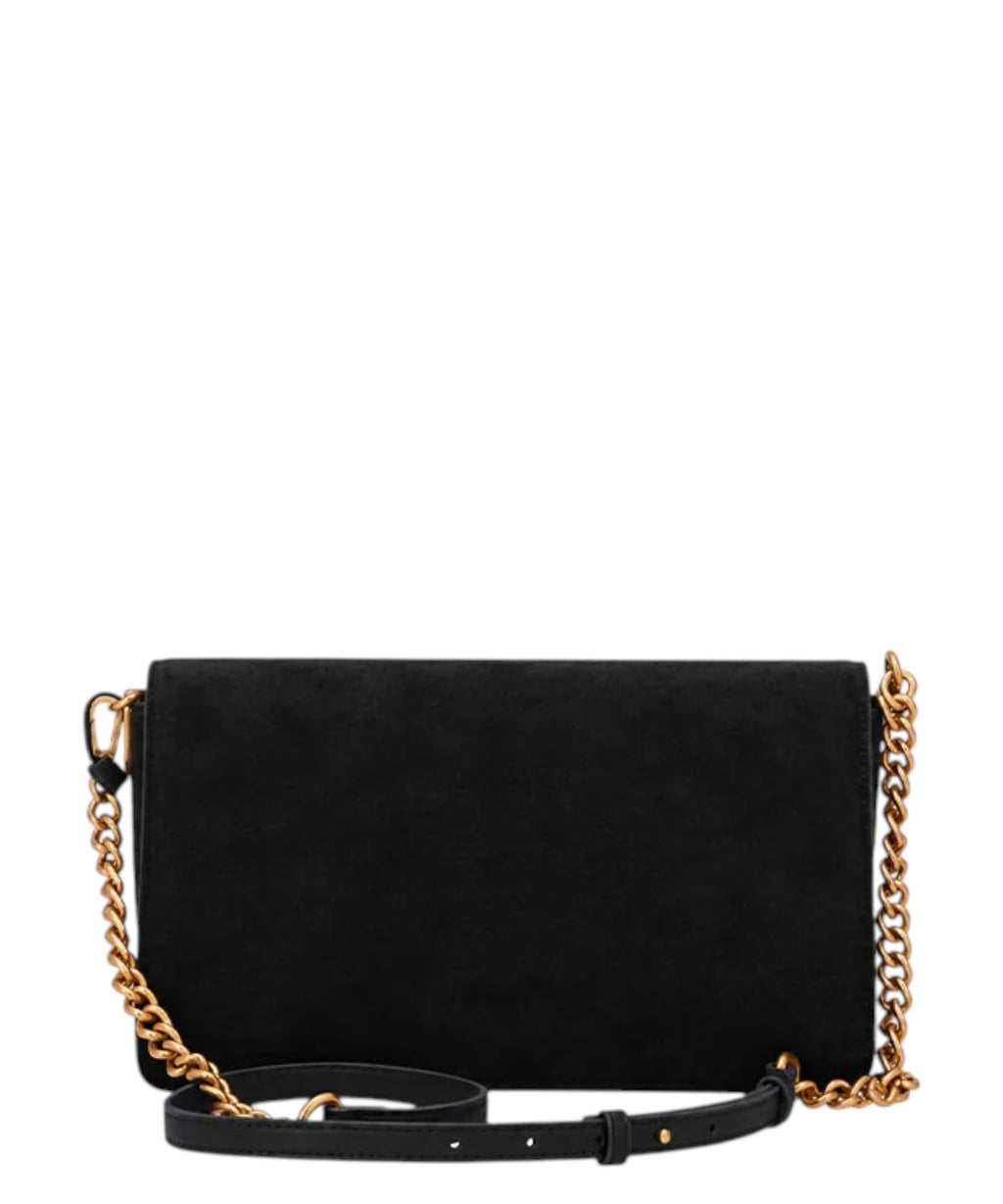 Sac Pinko Love One Slouchy S en daim porté épaule
