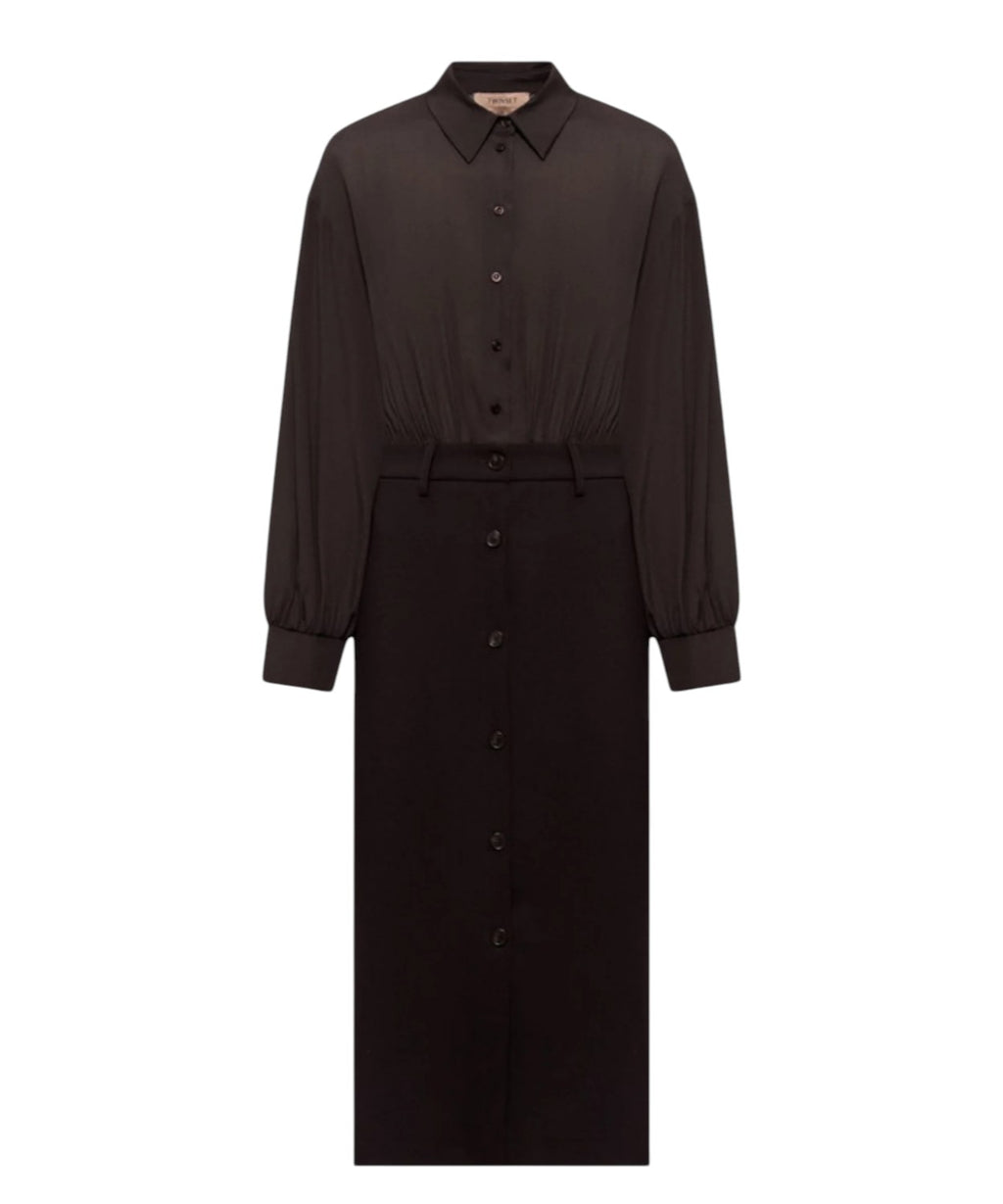 Robe femme Twinset modèle chemise avec ceinture