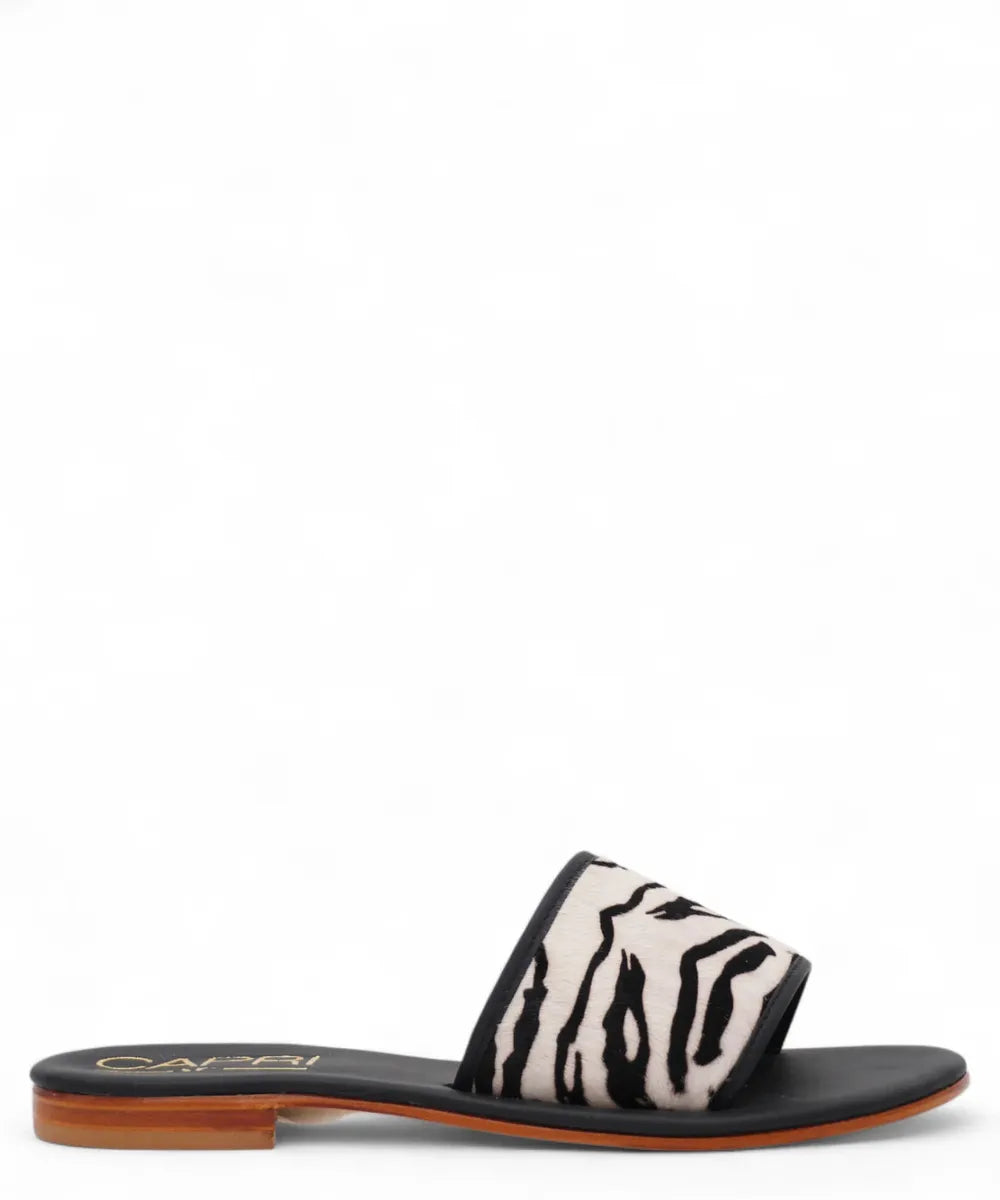 Sandalo Capri Artigianale Animalier a Fascia-Capri Vittorio Citro-Ciabatte-Vittorio Citro Boutique