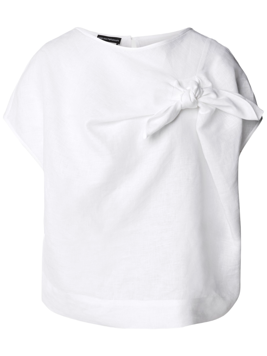 Blusa con scollo a barca-Emporio Armani-Camicie-Vittorio Citro Boutique