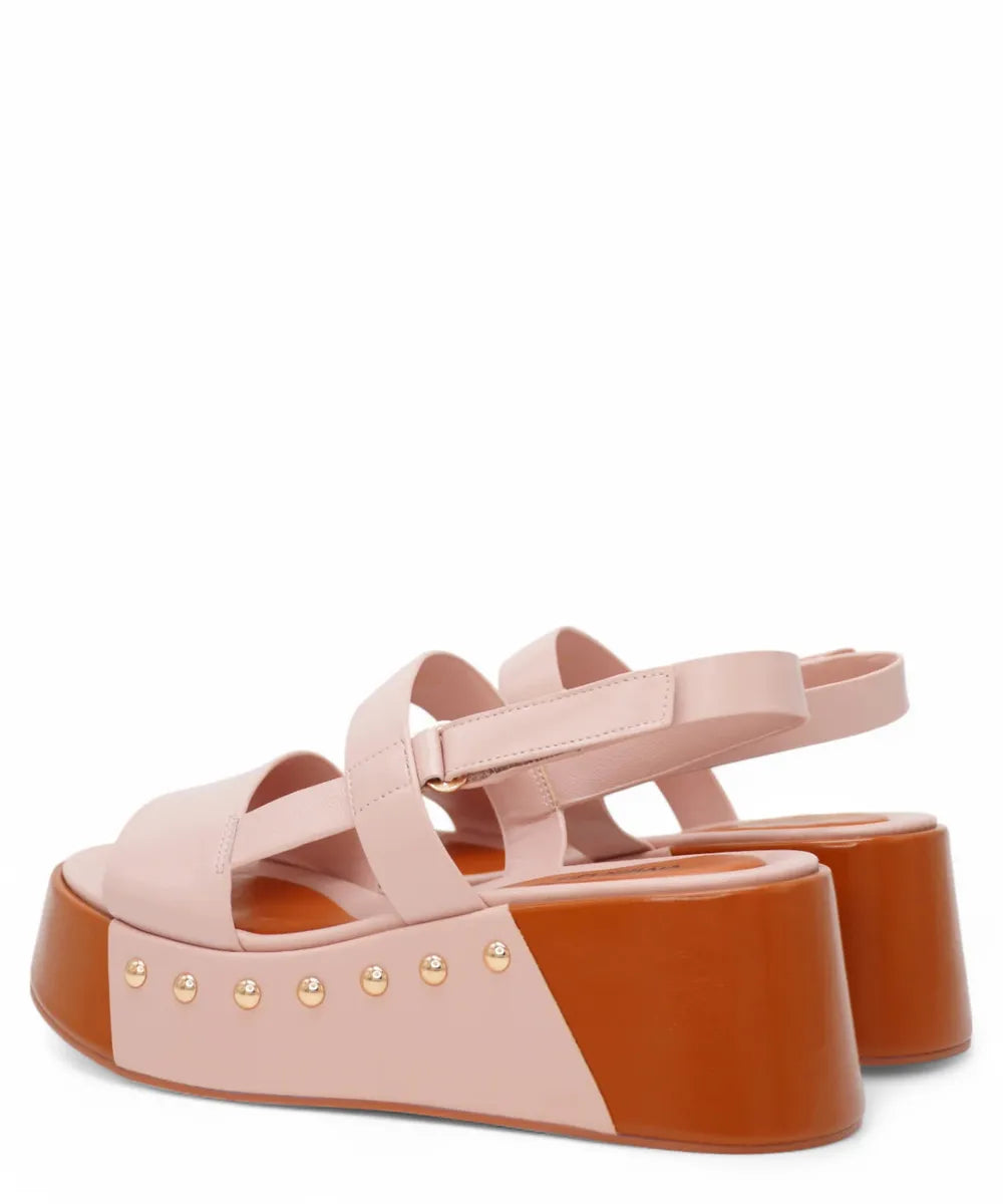 Sandalo con zeppa in Pelle-Vivien Lee-Sandali-Vittorio Citro Boutique