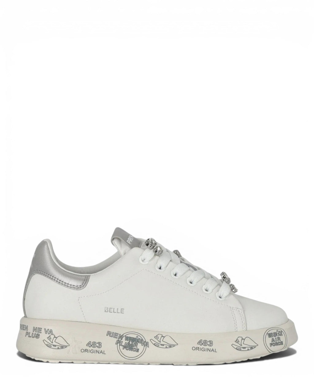 Sneaker Premiata Belle 7447K en cuir avec strass
