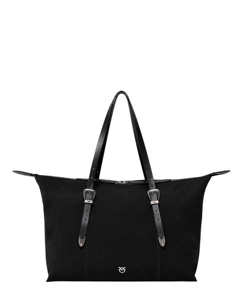 Sac cabas Pinko en daim avec détails d’inspiration texane