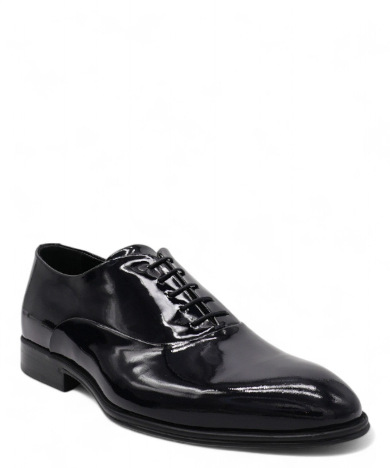 Corvari Stringate in Vernice con Suola in Gomma