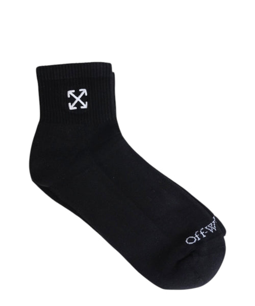 Chaussettes courtes Off White en coton avec logo brodé