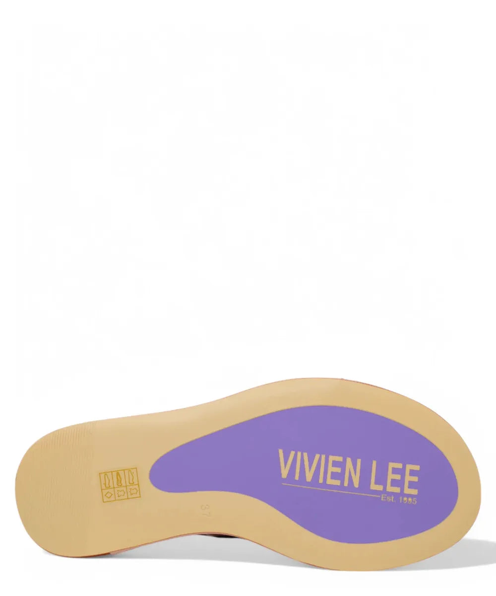 Sandalo in Pelle con Fasce ad Incrocio-Vivien Lee-Sandali-Vittorio Citro Boutique