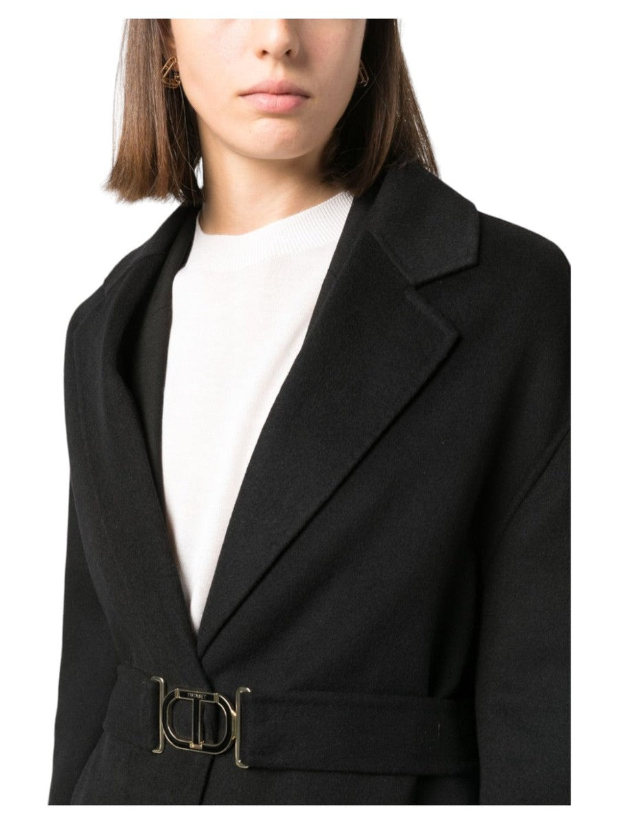 Cappotto con cintura-Twinset-Cappotti-Vittorio Citro Boutique
