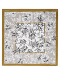 Kefiah in Viscosa con Stampa Floreale e Bordo a Contrasto-Twinset-Sciarpe & stole-Vittorio Citro Boutique