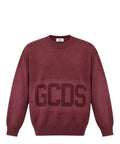 Pull GCDS à col rond avec maxi logo