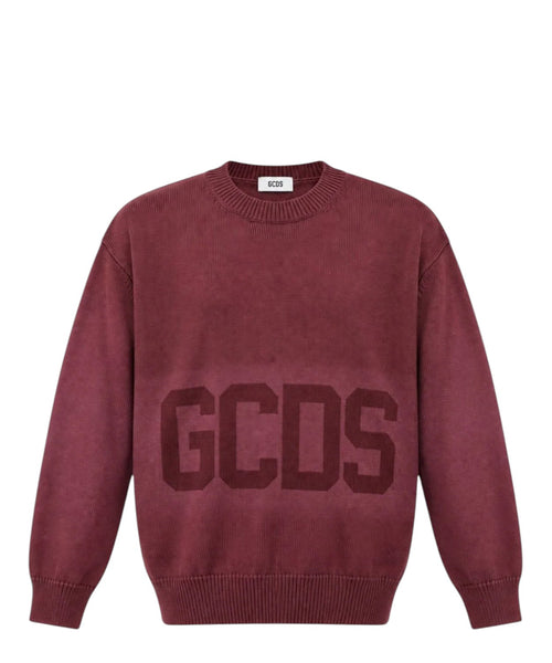 Maglione GCDS Girocollo Maxi Logo