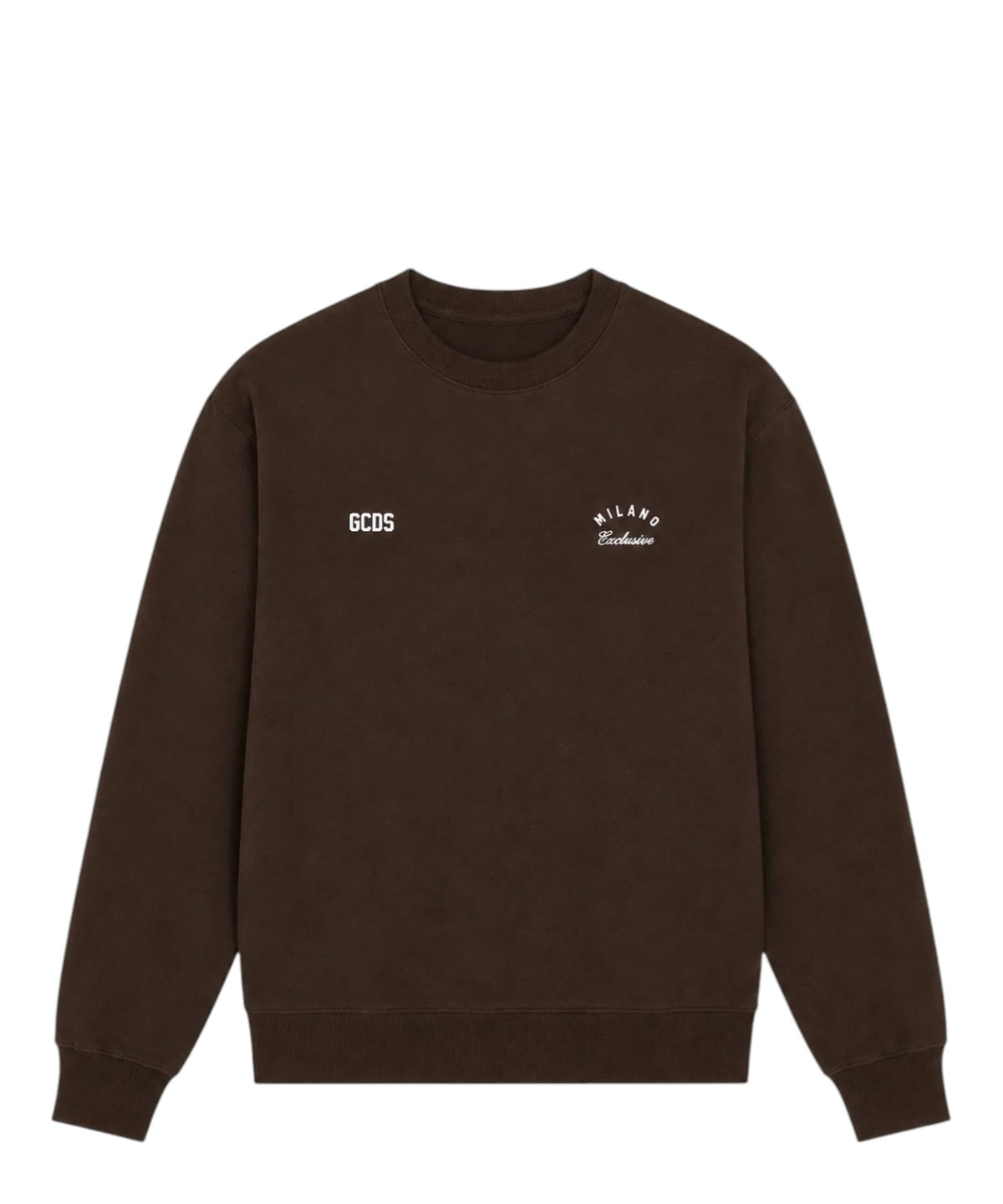 Sweat-shirt GCDS à col rond avec logo à bandes au dos
