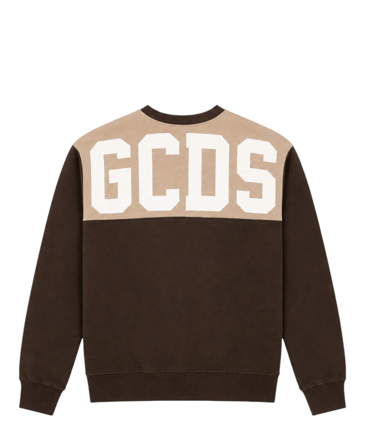 Sweat-shirt GCDS à col rond avec logo à bandes au dos
