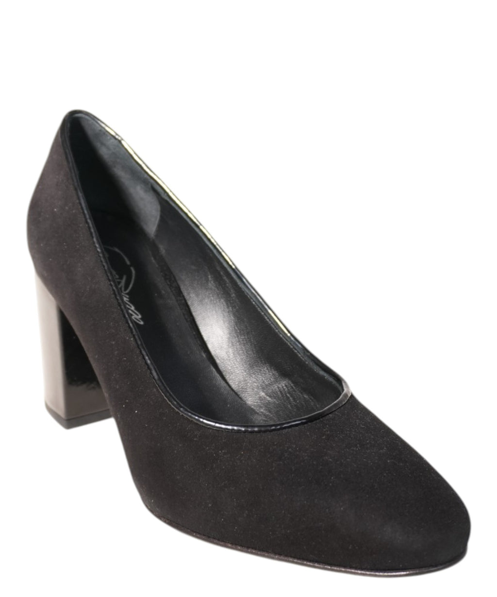 Escarpin femme en daim noir - Franco Russo