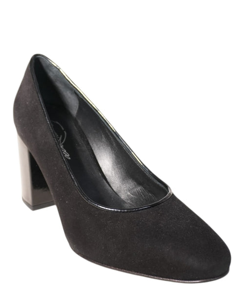 Escarpin femme en daim noir - Franco Russo