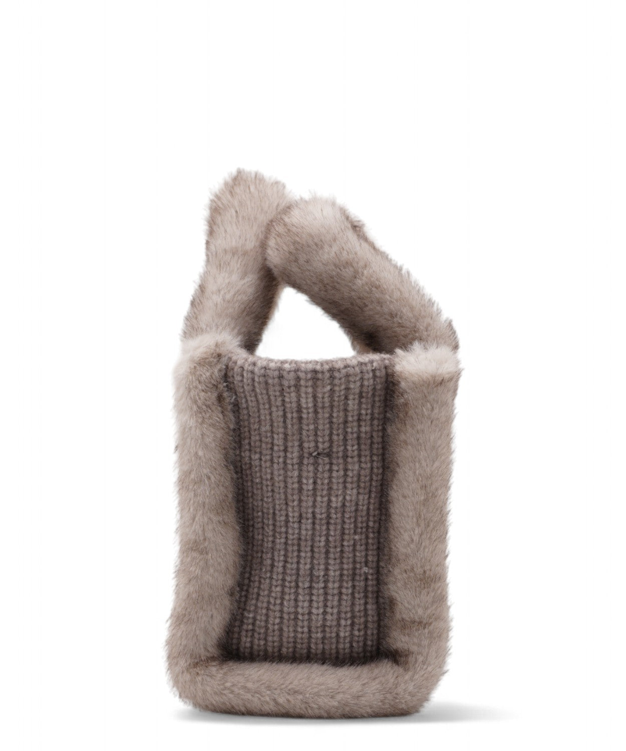 Borsa Vanity Mini Shearling in lana e pelliccia-Mc2 Saint Barth-Borse a mano-Vittorio Citro Boutique
