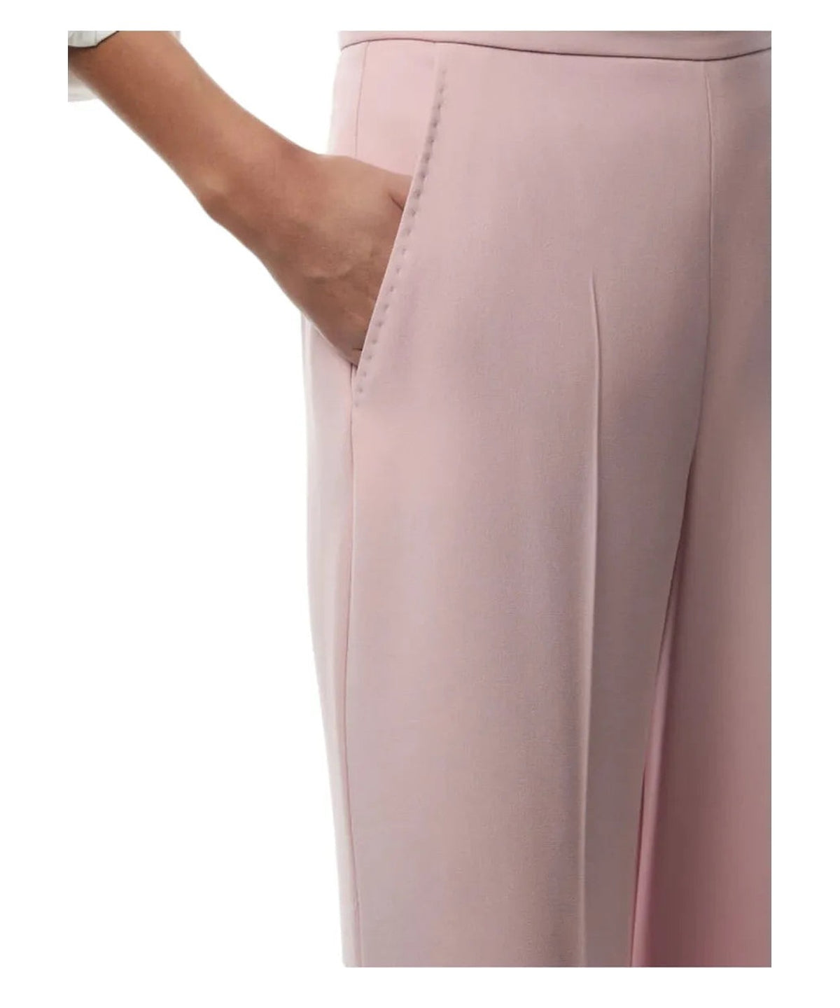 Pantalone Palazzo in Crêpe Envers Satin-Pantaloni-Marella-Vittorio Citro Boutique