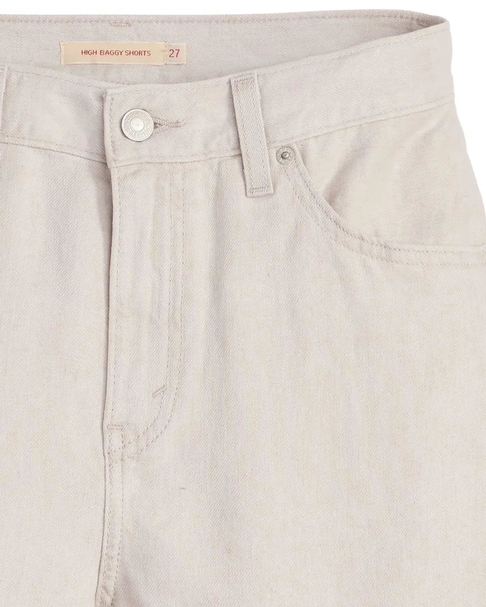 Shorts High Baggy in Crystal Gray-LEVI'S-Shorts-Vittorio Citro Boutique