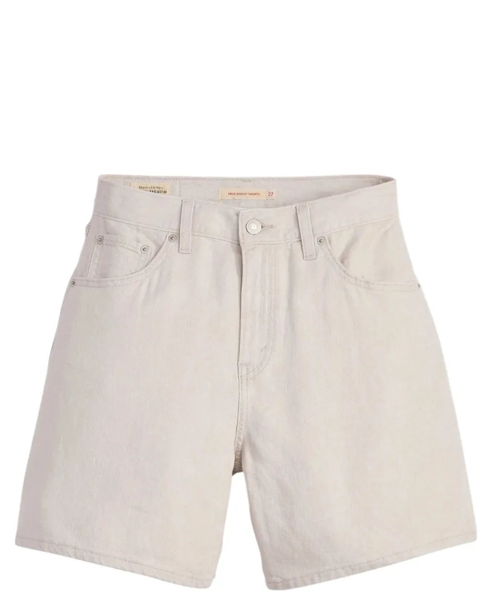 Shorts High Baggy in Crystal Gray-LEVI'S-Shorts-Vittorio Citro Boutique