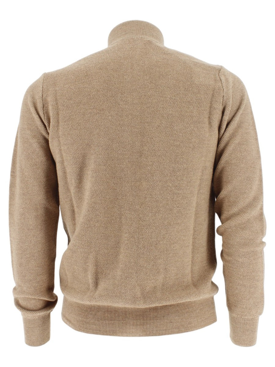 Giacca in Lana Extrafine con Zip-A-B-KOST-Maglieria-Vittorio Citro Boutique