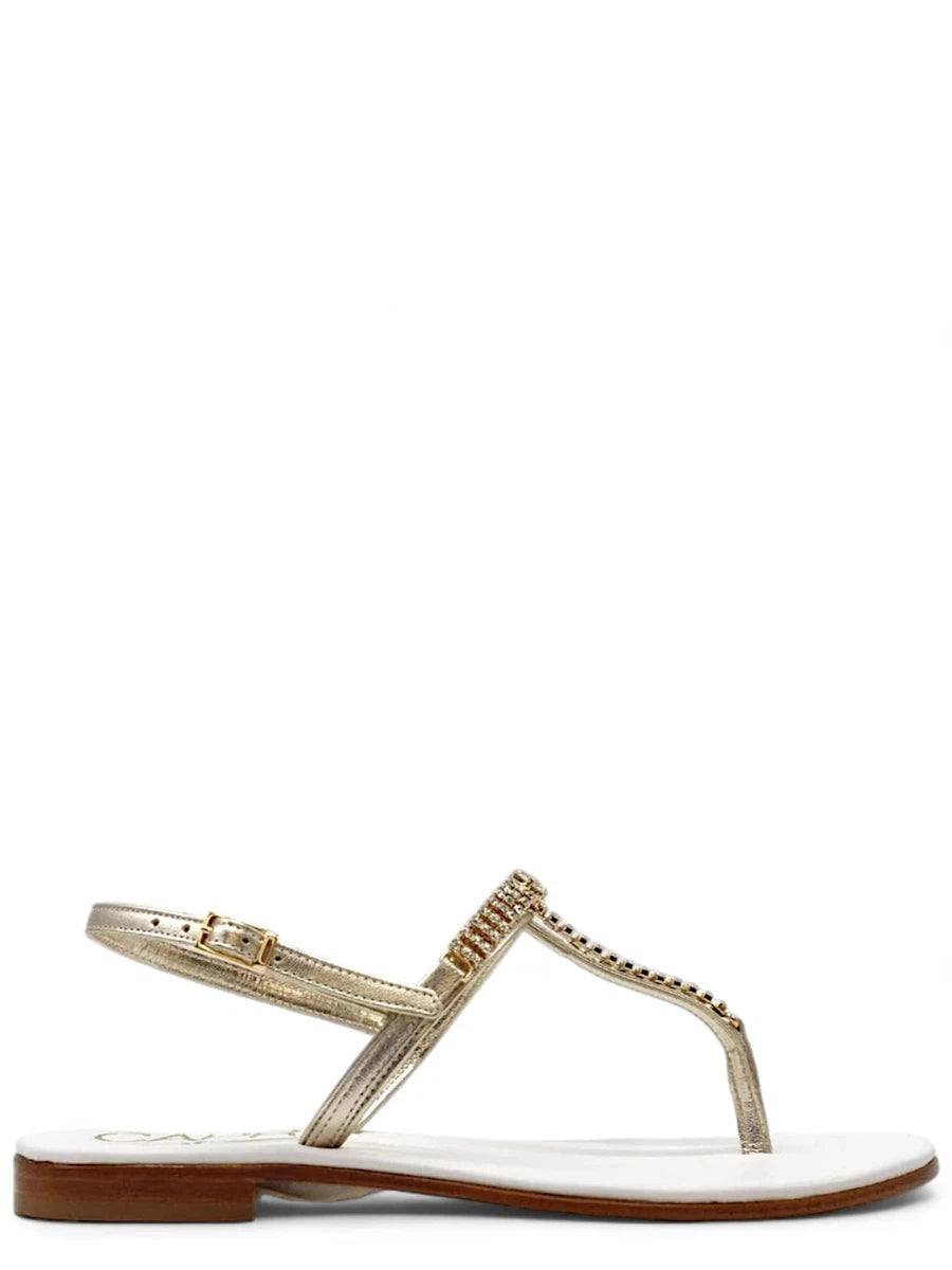 Infradito capri con cristalli in tinta-Ciabatte-Capri Vittorio Citro-Vittorio Citro Boutique