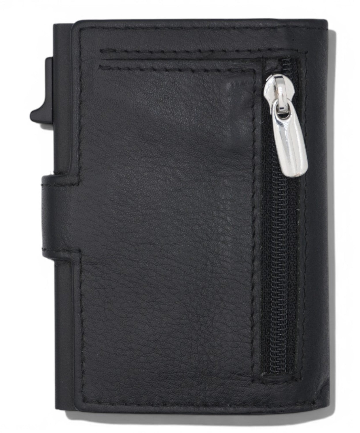 Portefeuille Homme Cuir RFID Compact avec Zip et Glissière