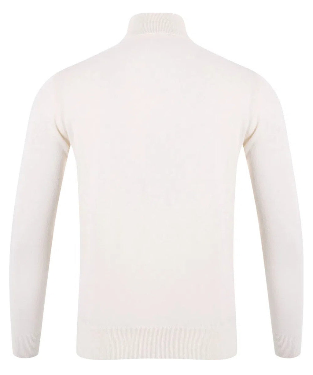 Maglione Dolcevita Bond in Misto Cashmere Bianco-Mc2 Saint Barth-Maglieria-Vittorio Citro Boutique