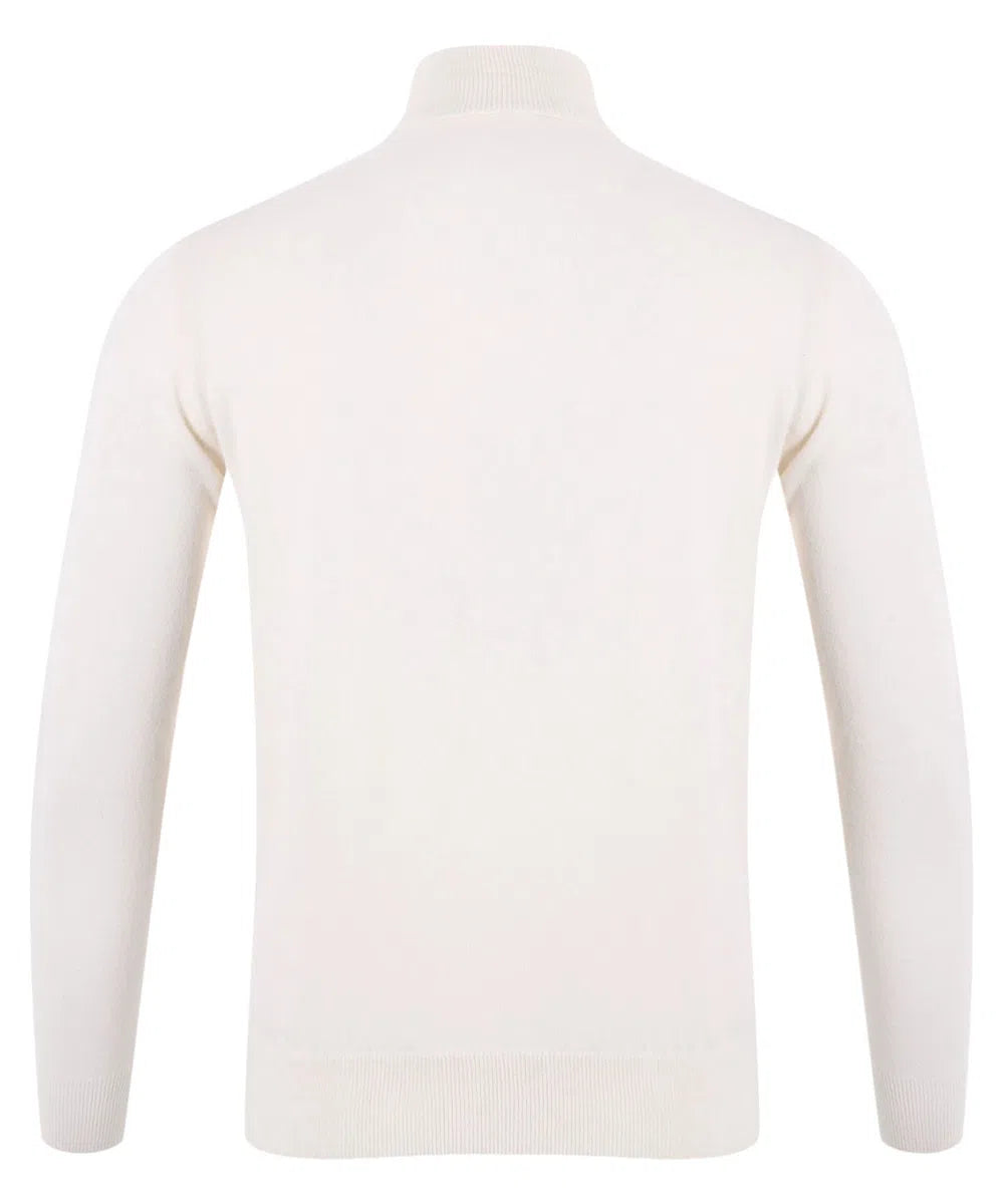 Maglione Dolcevita Bond in Misto Cashmere Bianco-Mc2 Saint Barth-Maglieria-Vittorio Citro Boutique