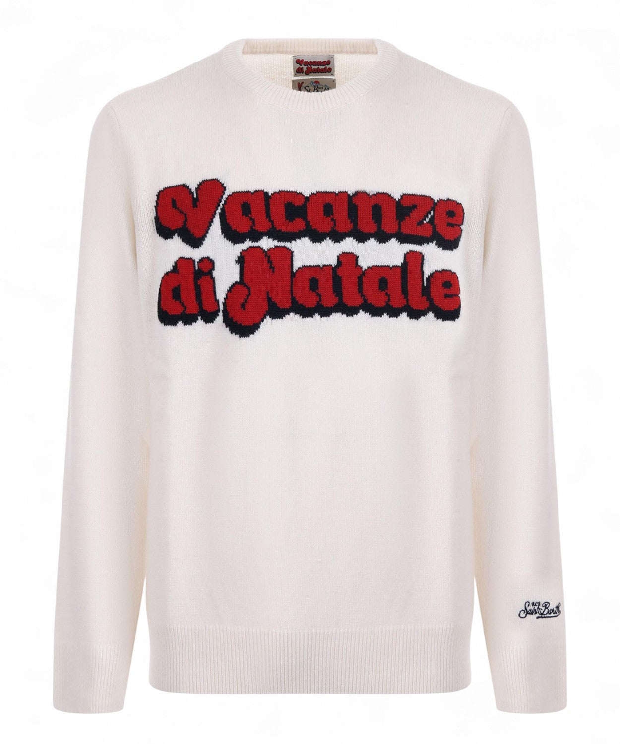 Maglione Heron in misto cashmere con ricamo Vacanze di Natale-Mc2 Saint Barth-Maglieria-Vittorio Citro Boutique