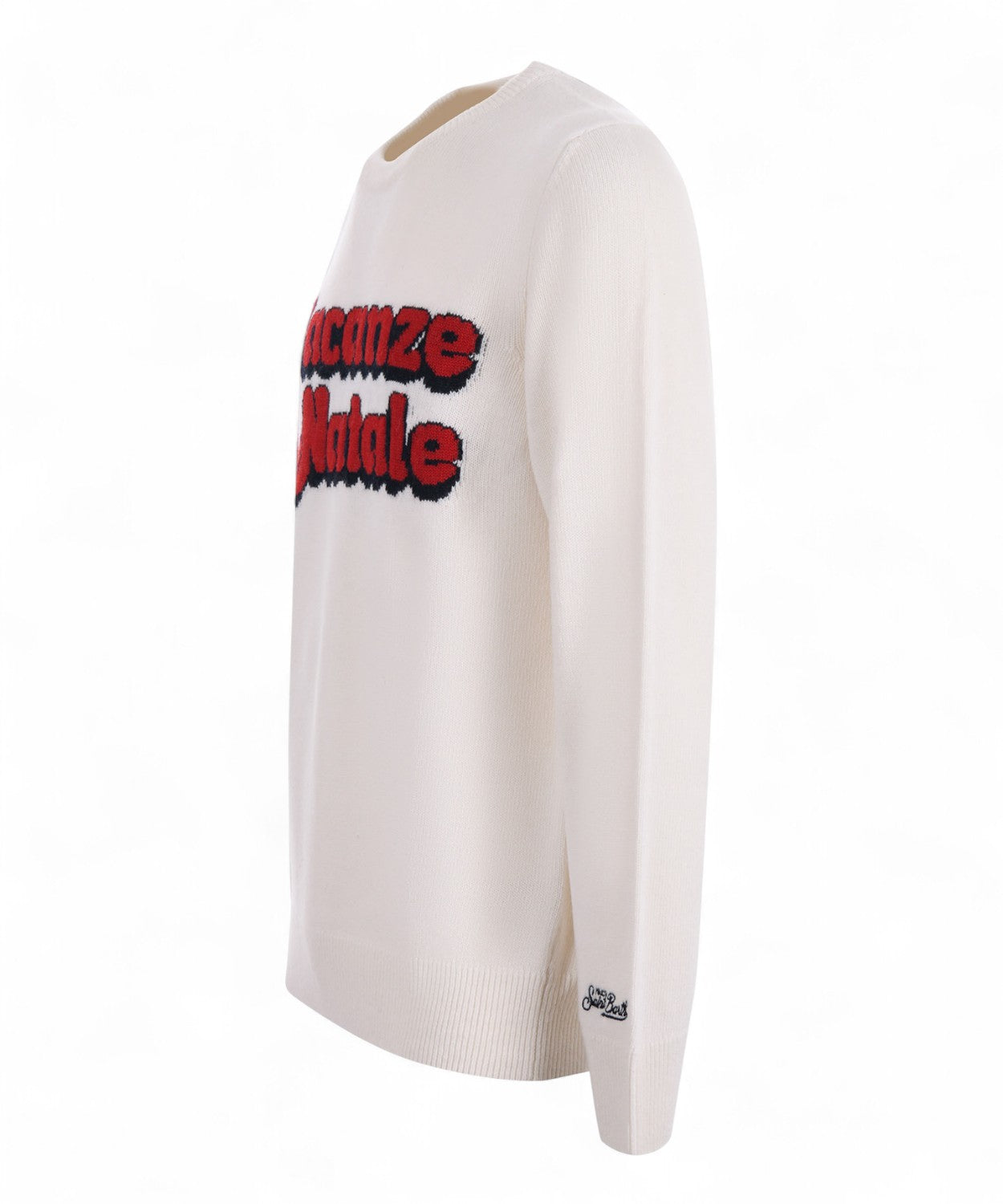 Maglione Heron in misto cashmere con ricamo Vacanze di Natale-Mc2 Saint Barth-Maglieria-Vittorio Citro Boutique