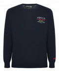 Maglione Heron Light con ricamo "Brillo senza bere"-Mc2 Saint Barth-Maglieria-Vittorio Citro Boutique