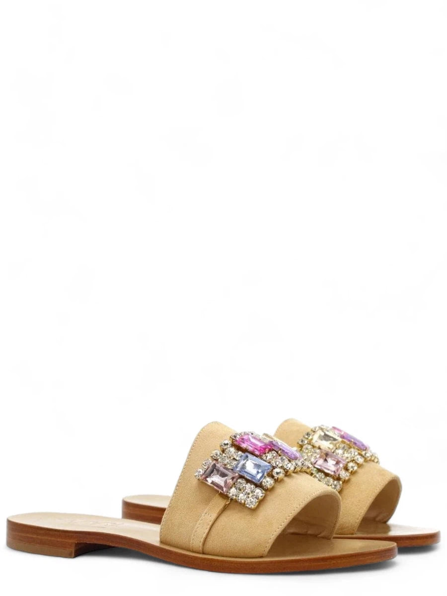 Ciabatte Artigianali con Gemme Colorate-Ciabatte-Capri Vittorio Citro-Vittorio Citro Boutique