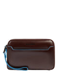 Pochette uomo in pelle con protezione RFID