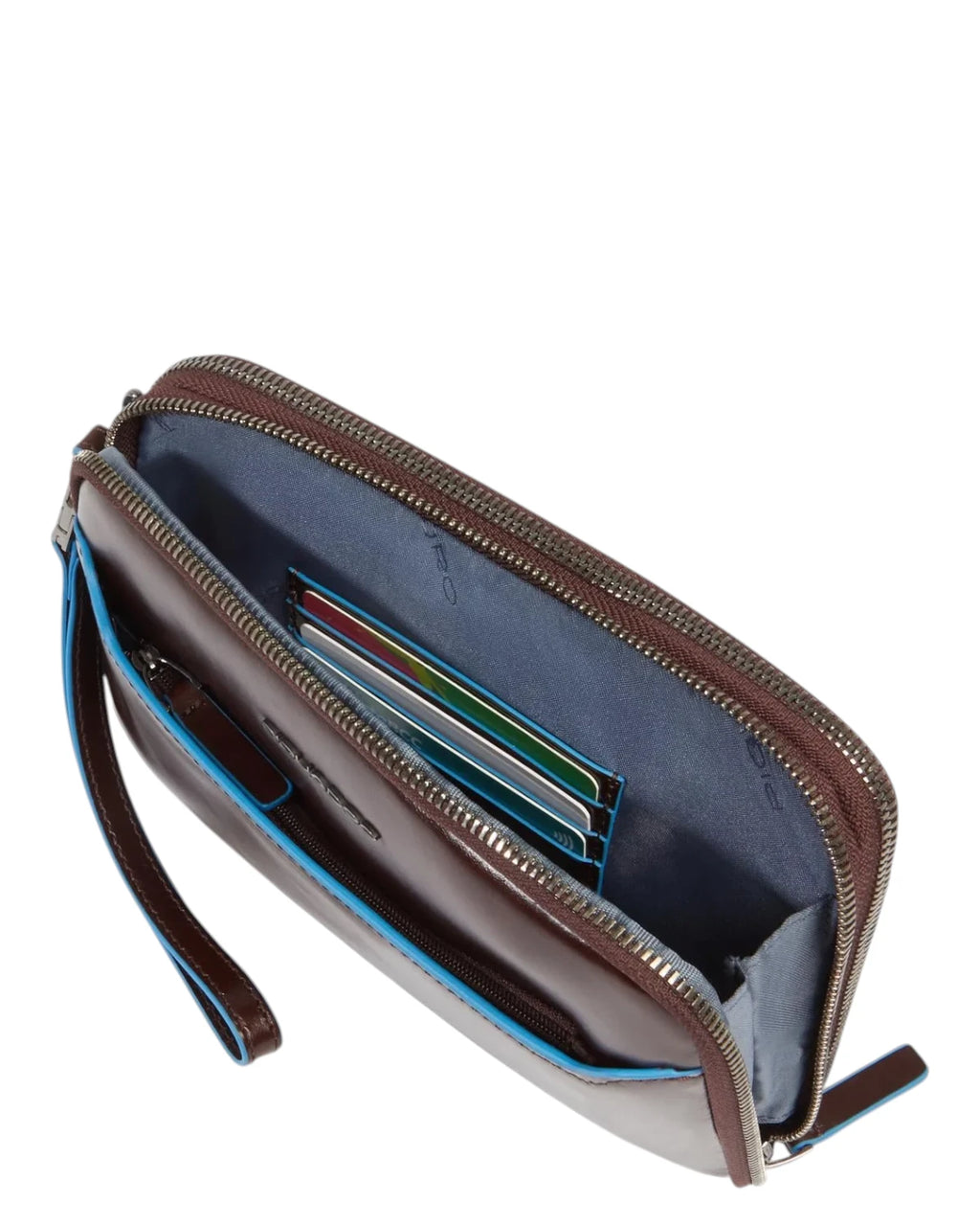 Pochette uomo in pelle con protezione RFID