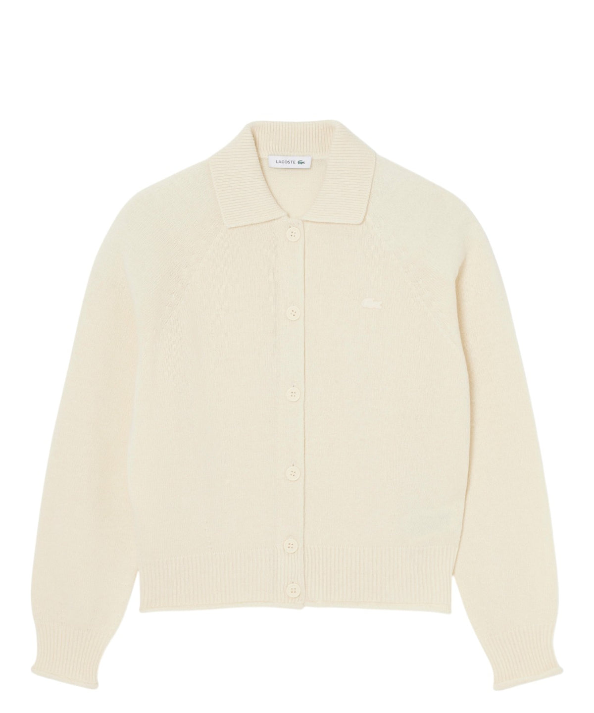 Cardigan Lacoste Femme Polos en laine cardée 3D