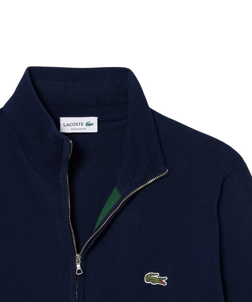 Pullover Lacoste in Cotone Organico e Collo Alto