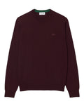 Pull Lacoste à col rond en laine mérinos pour homme