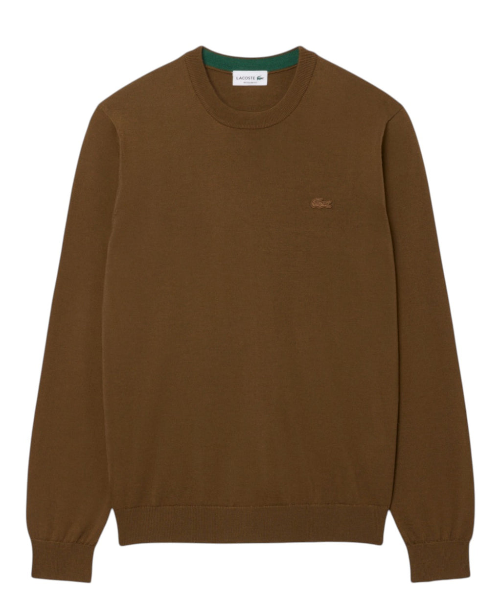Maglione Lacoste Girocollo in Lana Merino per Uomo