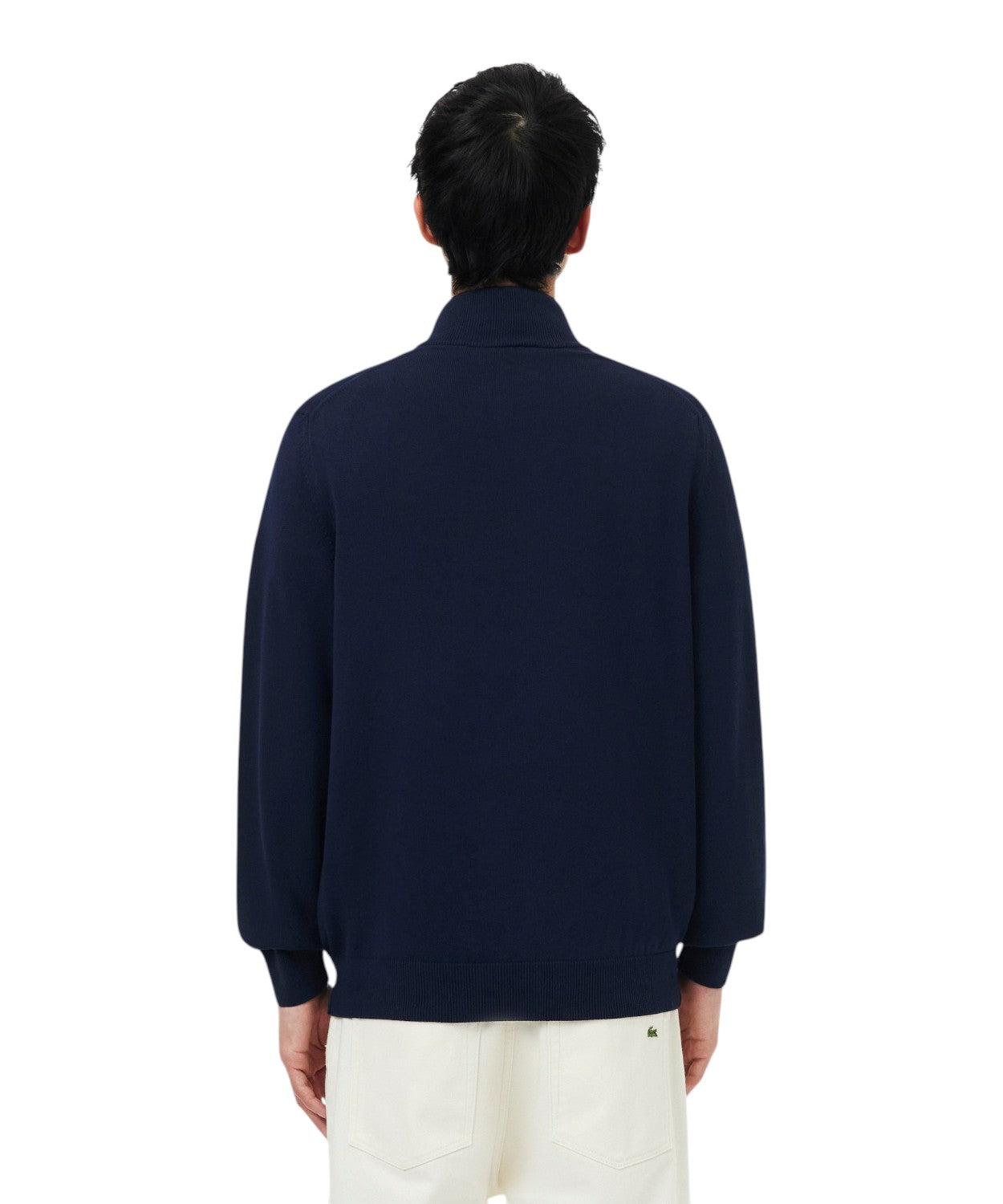 Pullover Lacoste Uomo in Cotone con Collo Alto e Zip