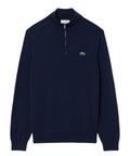 Pullover Lacoste Uomo in Cotone con Collo Alto e Zip