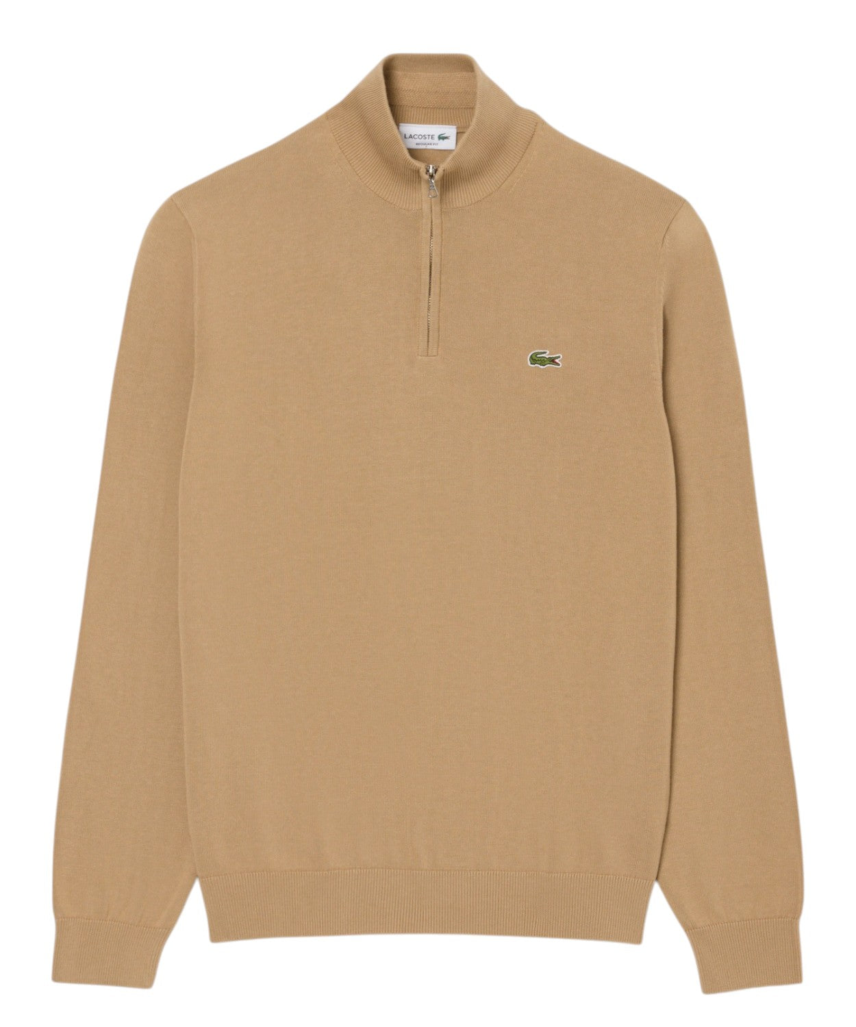 Pullover Lacoste Uomo Cotone Collo Alto con Zip