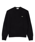 Pull col rond en laine cardée