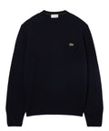 Pull col rond en laine cardée