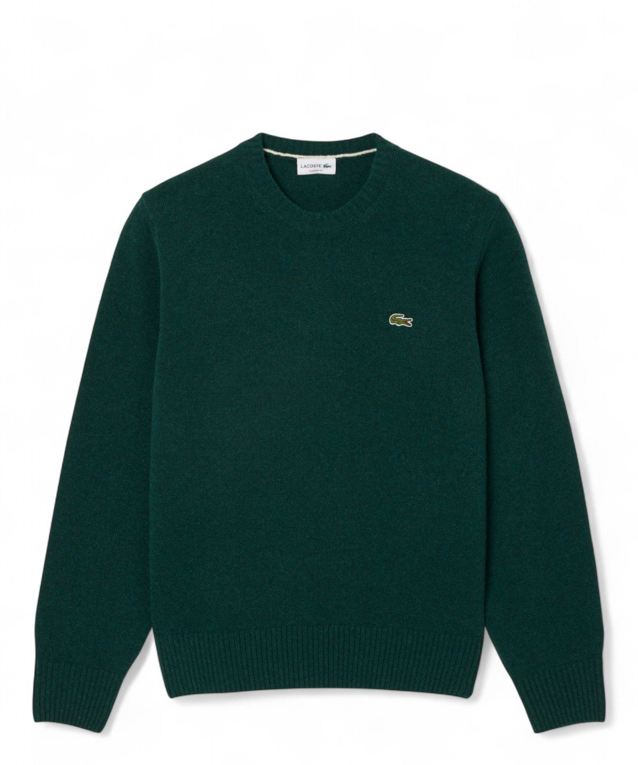 Maglione a Girocollo in Lana Cardata-LACOSTE-Maglieria-Vittorio Citro Boutique