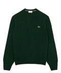 Pull col rond en laine cardée