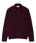 Pull Lacoste Homme avec col polo en feutre de laine